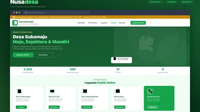 Nusa Desa – Template Website Desa