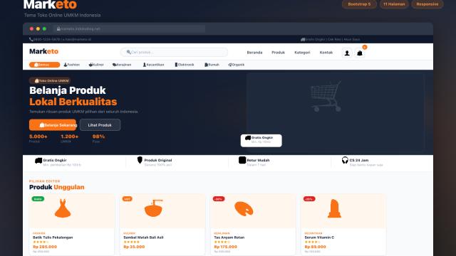 Marketo – Template Toko Online UMKM
