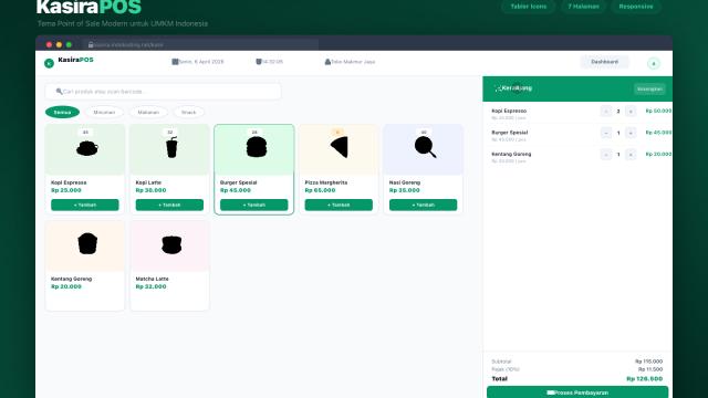 Kasir POS - Template Aplikasi Point of Sale