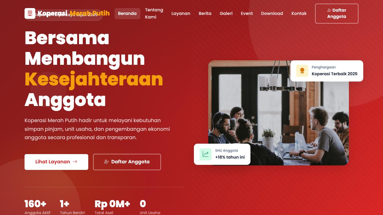 KopMerahPutih - Web Profile Koperasi dan UMKM