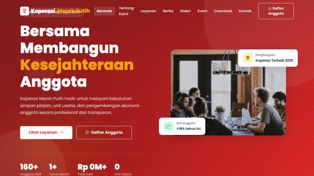 KopMerahPutih - Web Profile Koperasi dan UMKM