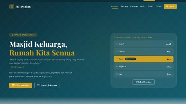 MasjidKu – Template Website Masjid