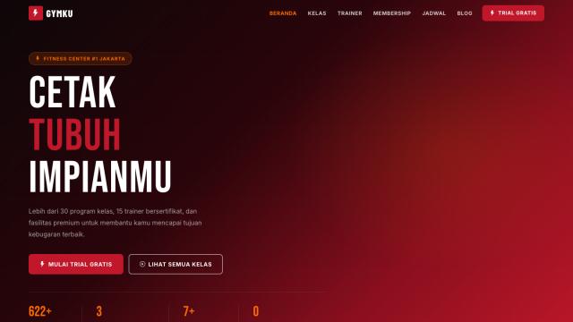 GymKu – Template Gym & Fitness