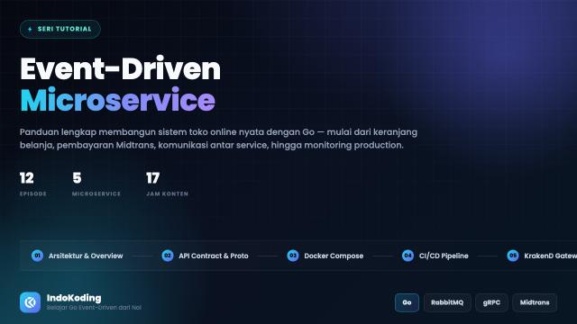 Belajar Golang Event-Driven Microservice: Studi Kasus Ecommerce