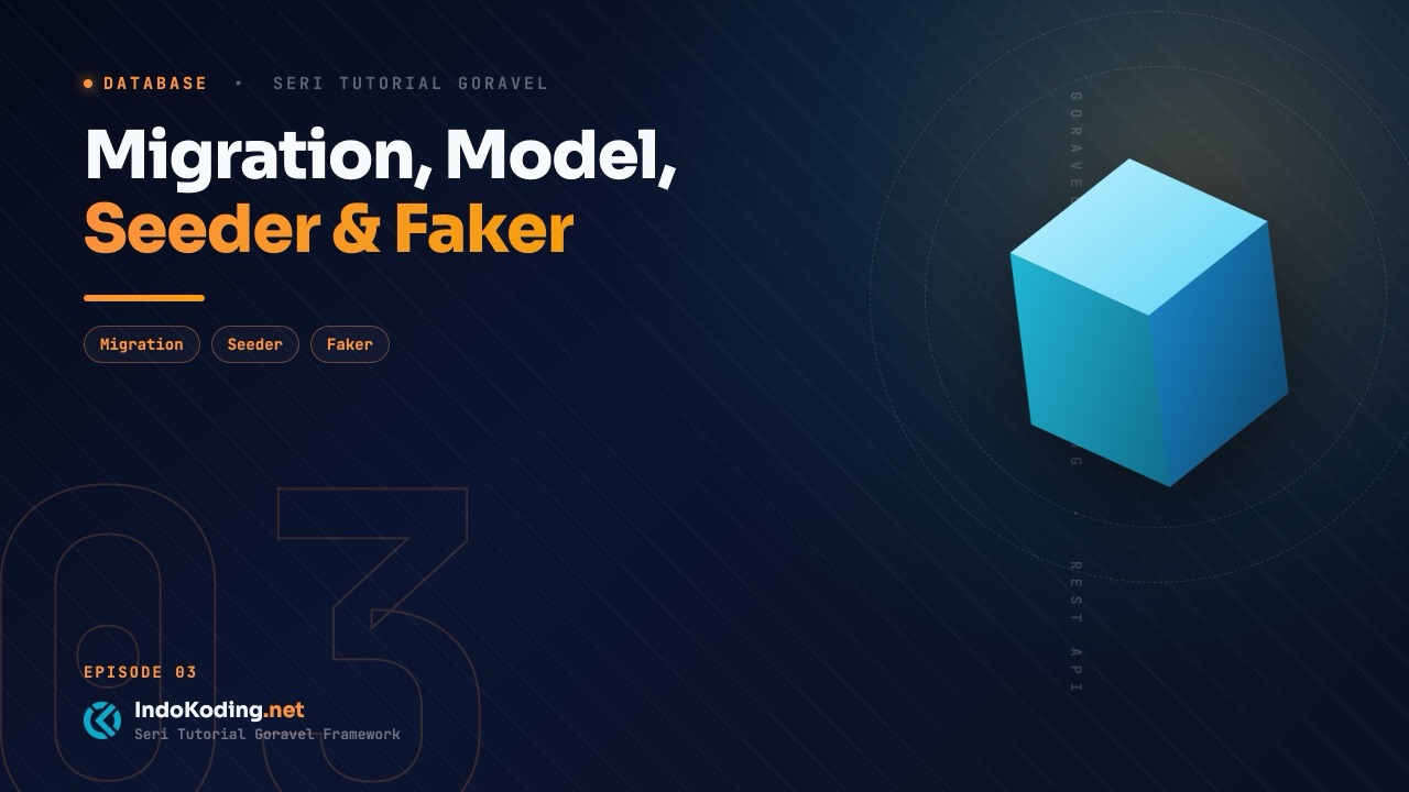 Part 3 - Database (Konfigurasi, Migration, Model, dan Seeder)