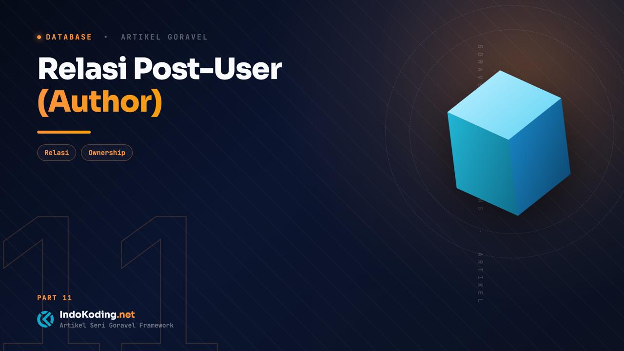 Part 11 - Relasi Post-User (Author)