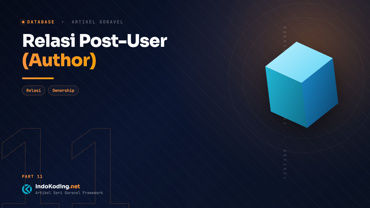 Part 11 - Relasi Post-User (Author)