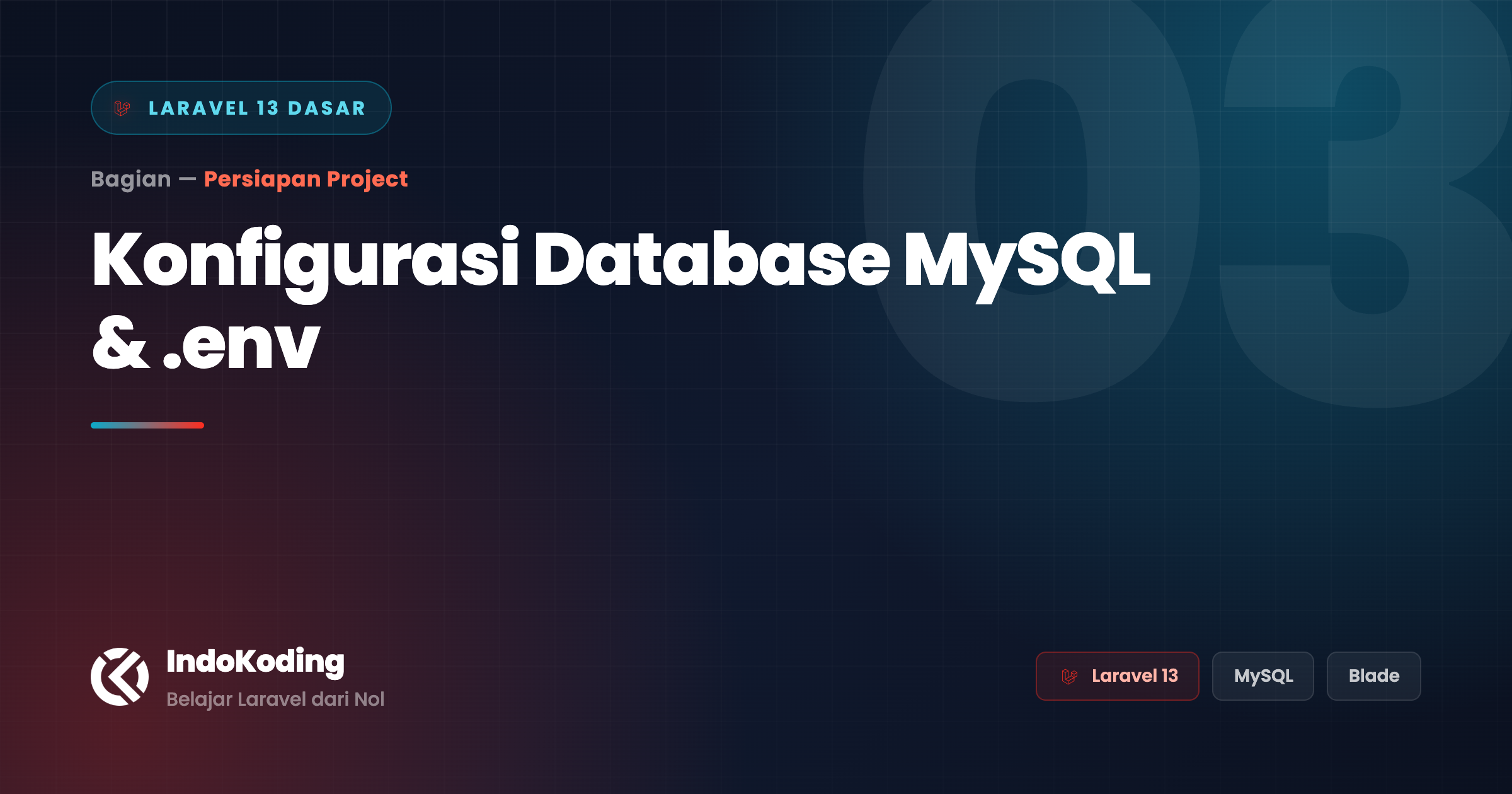 Konfigurasi Database MySQL & .env di Laravel Herd