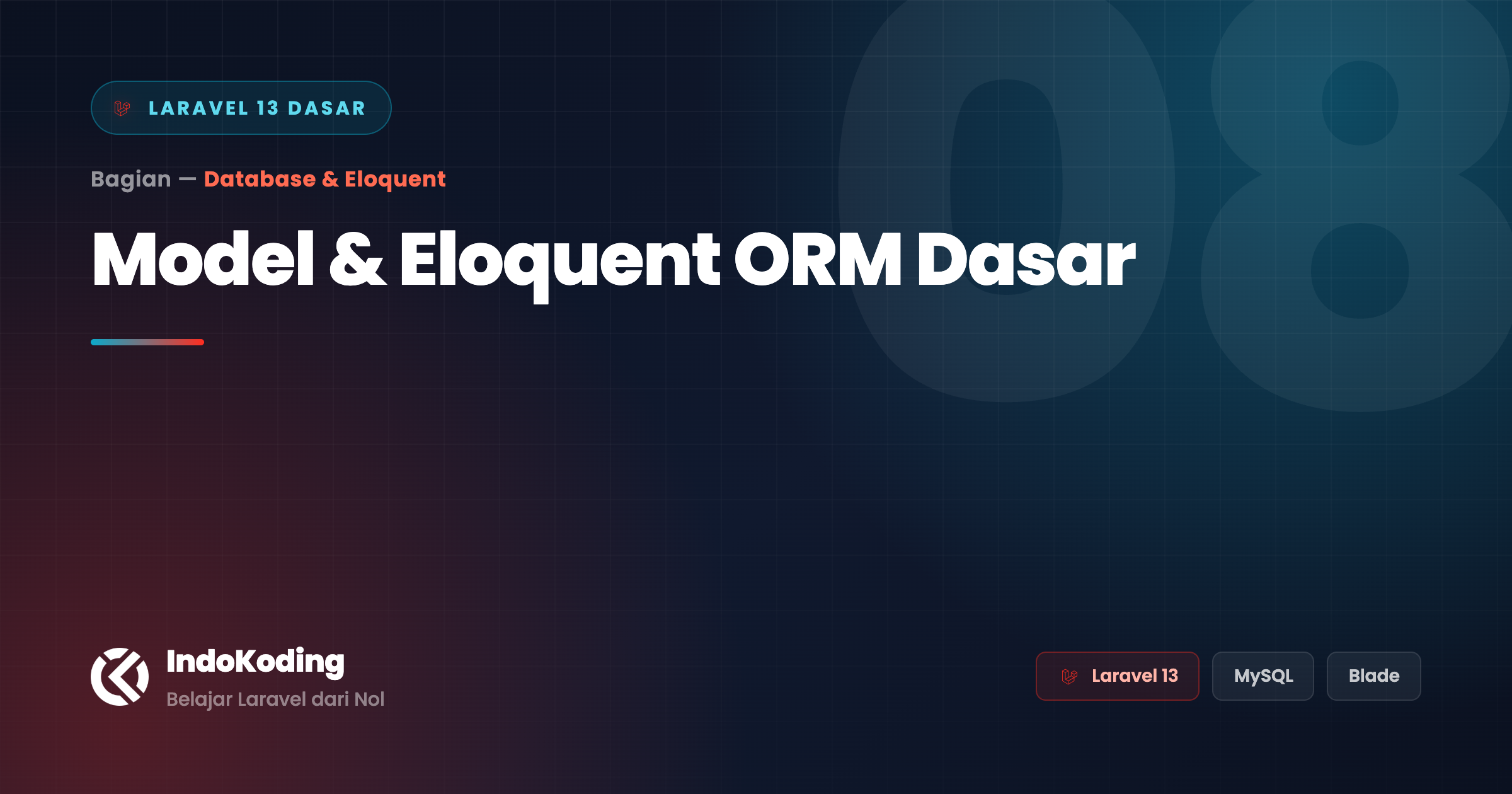 Model & Eloquent ORM Dasar di Laravel 13