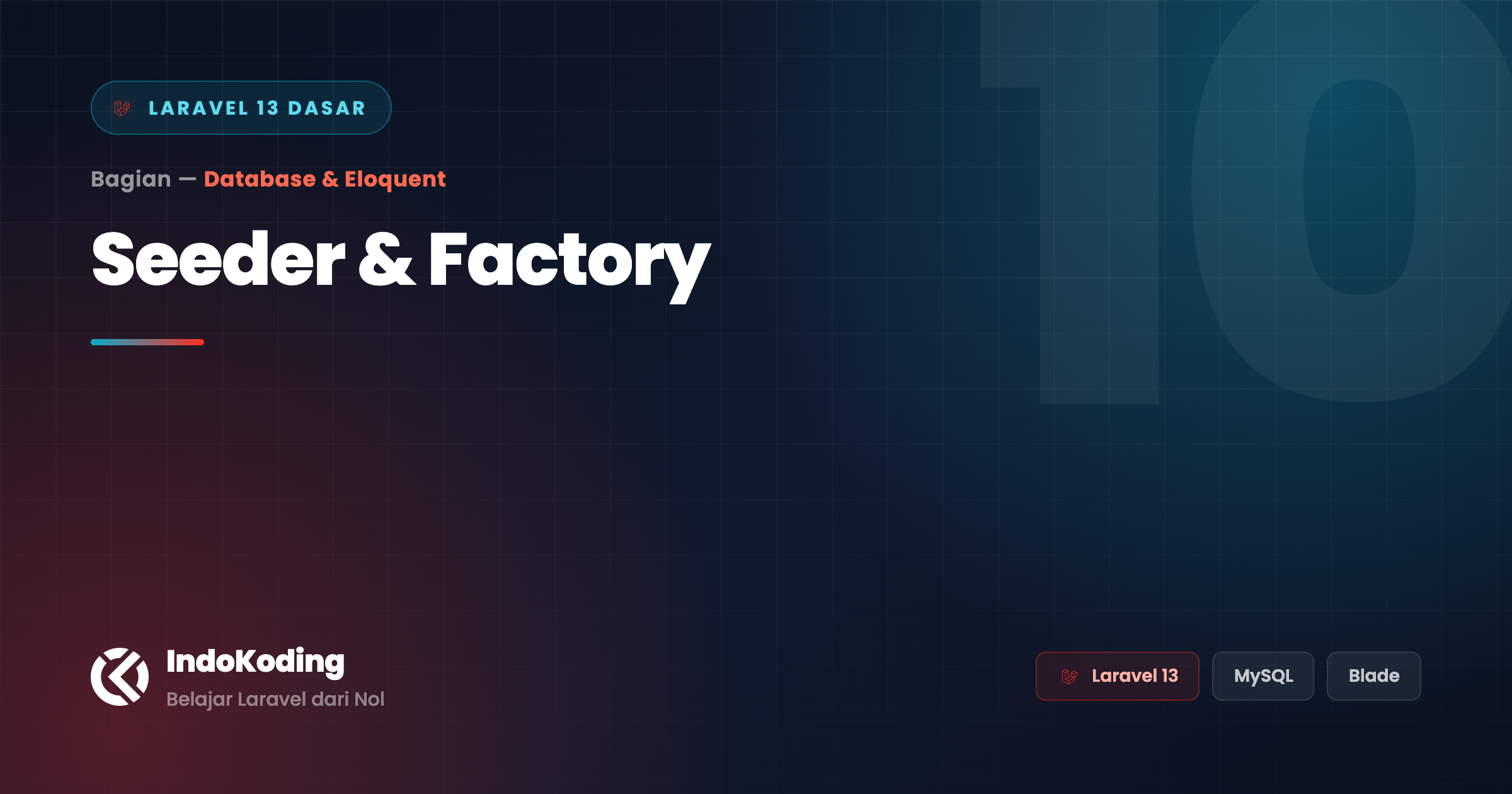 Seeder & Factory — Generate Data Dummy Otomatis di Laravel