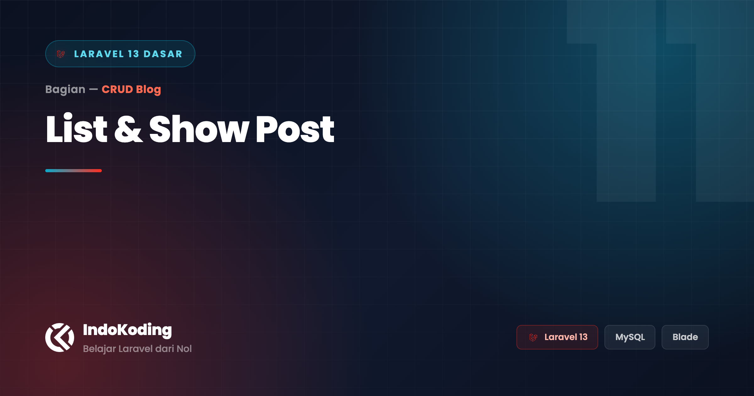 Menampilkan List dan Detail Post dengan Eloquent