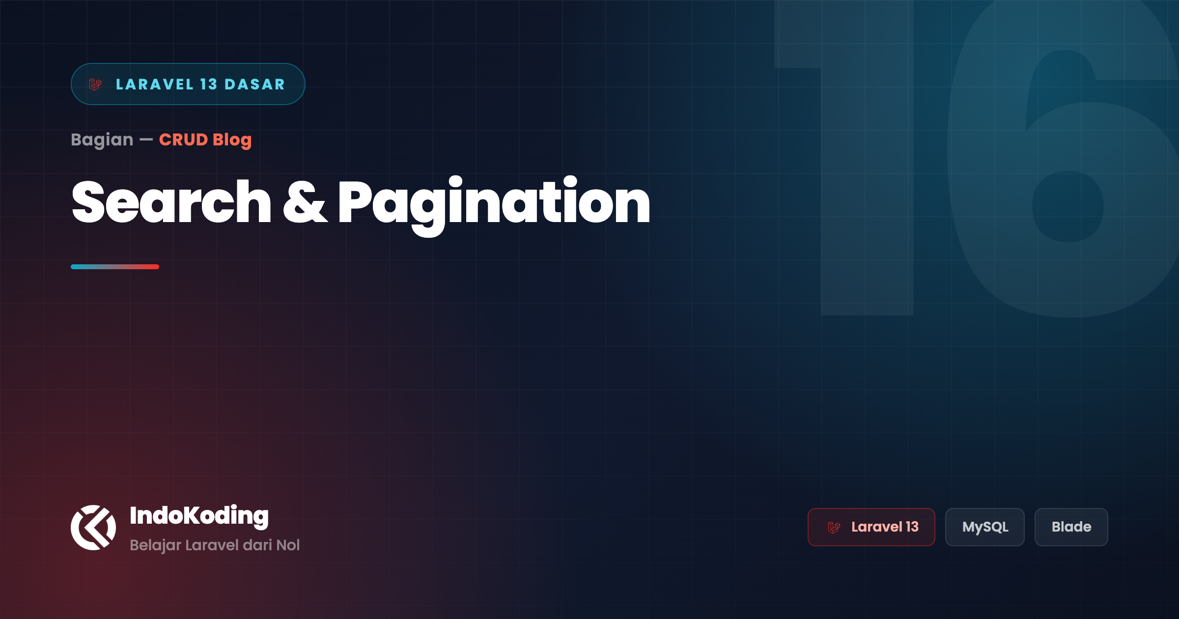 Search dan Pagination di Laravel — Tanpa JavaScript