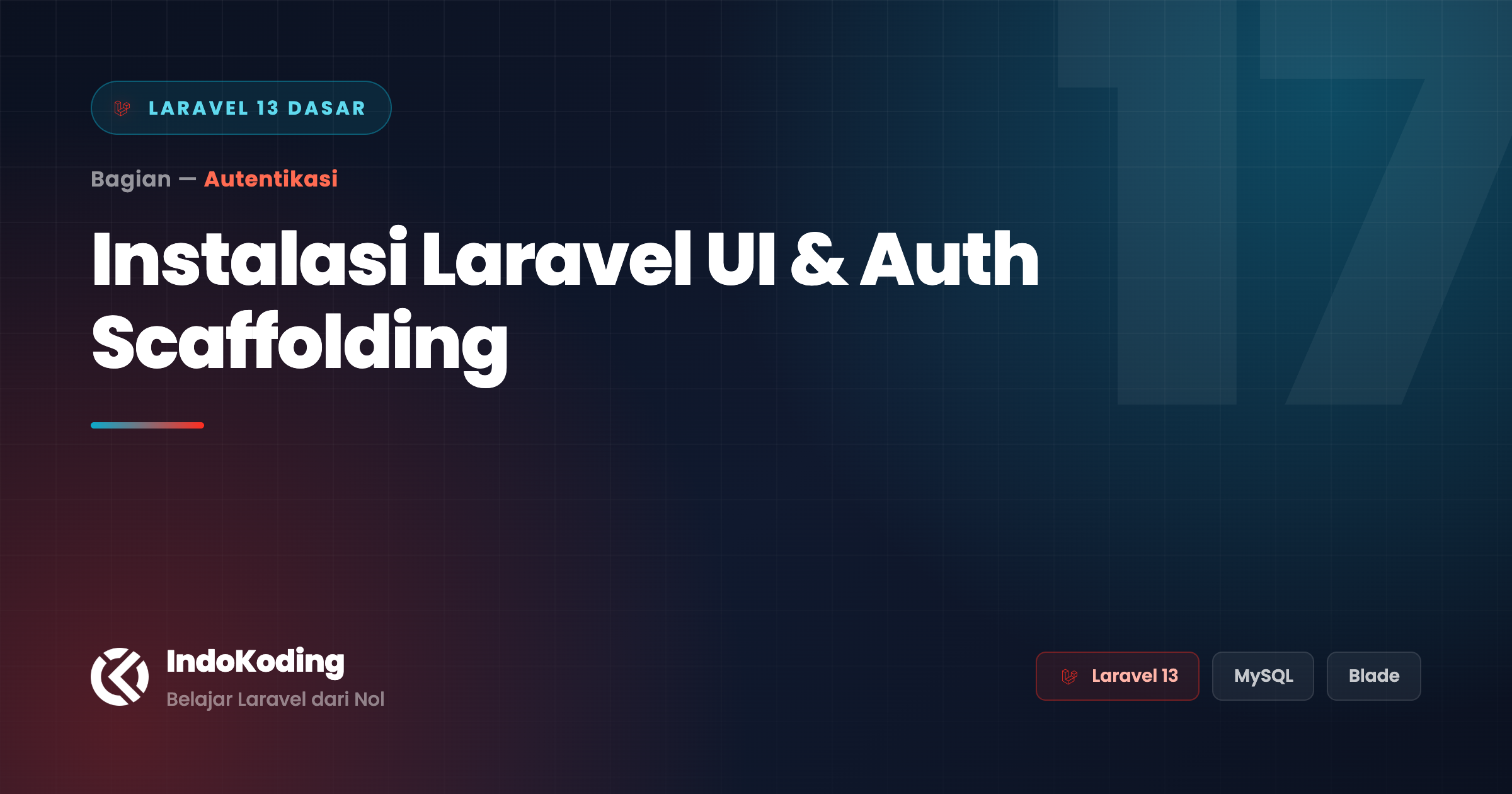 Instalasi Laravel UI dan Auth Scaffolding Bootstrap