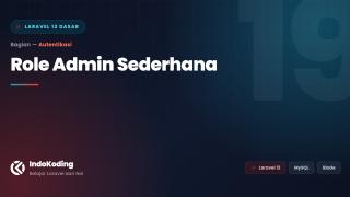 Role Admin Sederhana Tanpa Package Tambahan