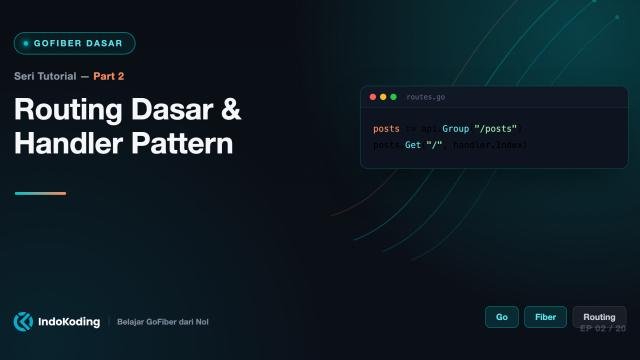 Part 2 - Routing Dasar & Handler Pattern