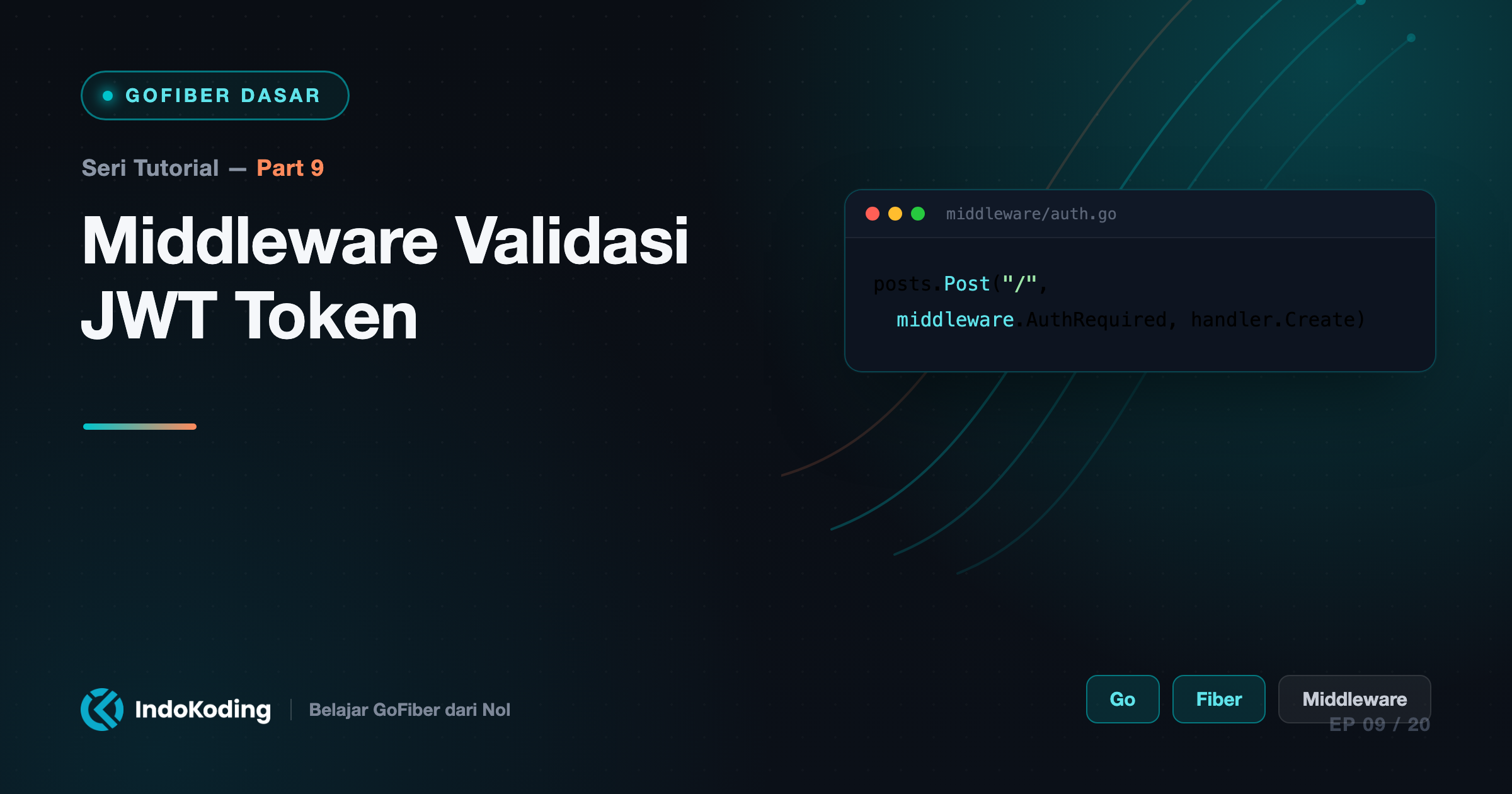 Part 9 - Middleware Validasi JWT Token