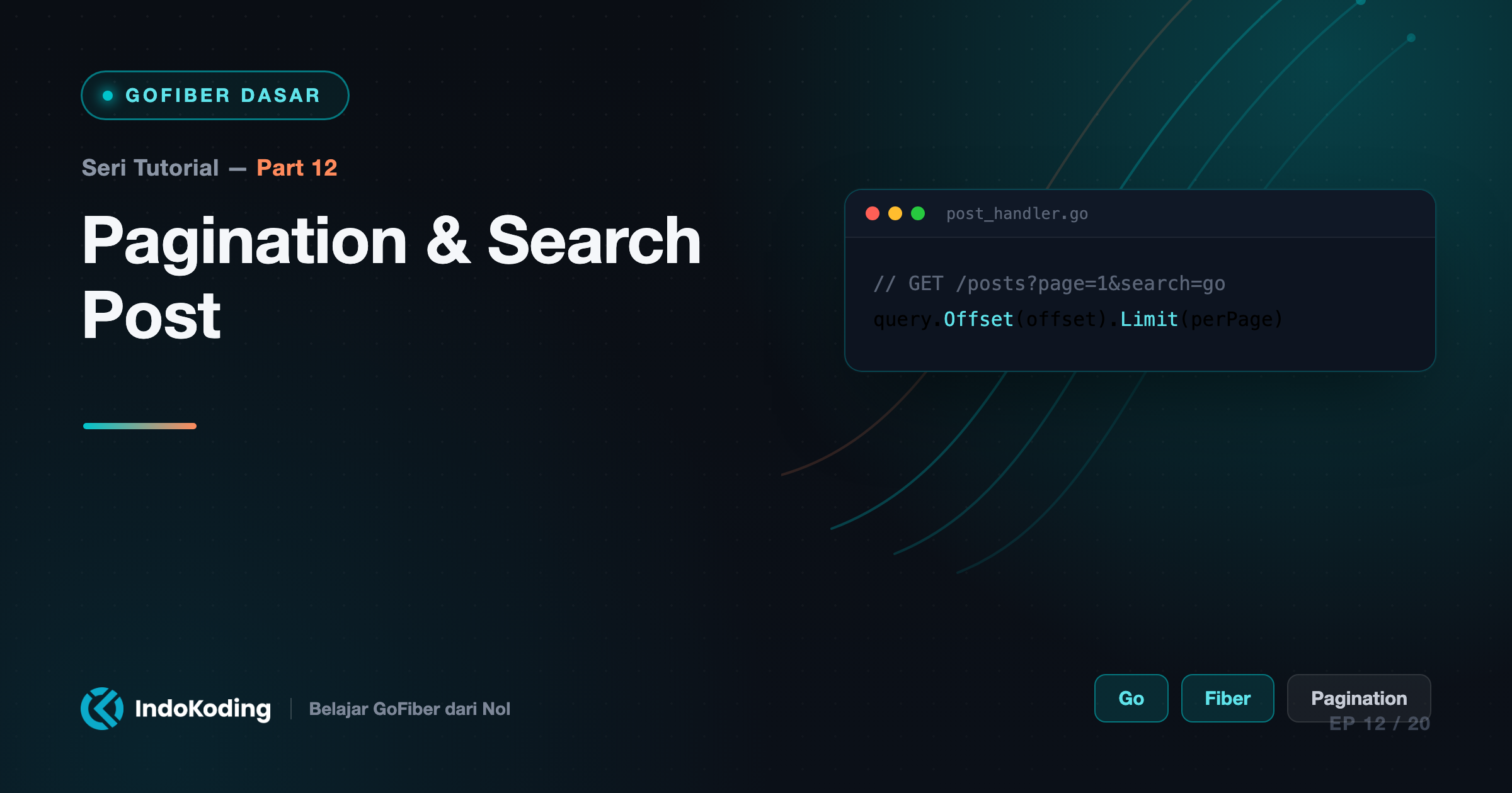 Part 12 - Pagination & Search Post