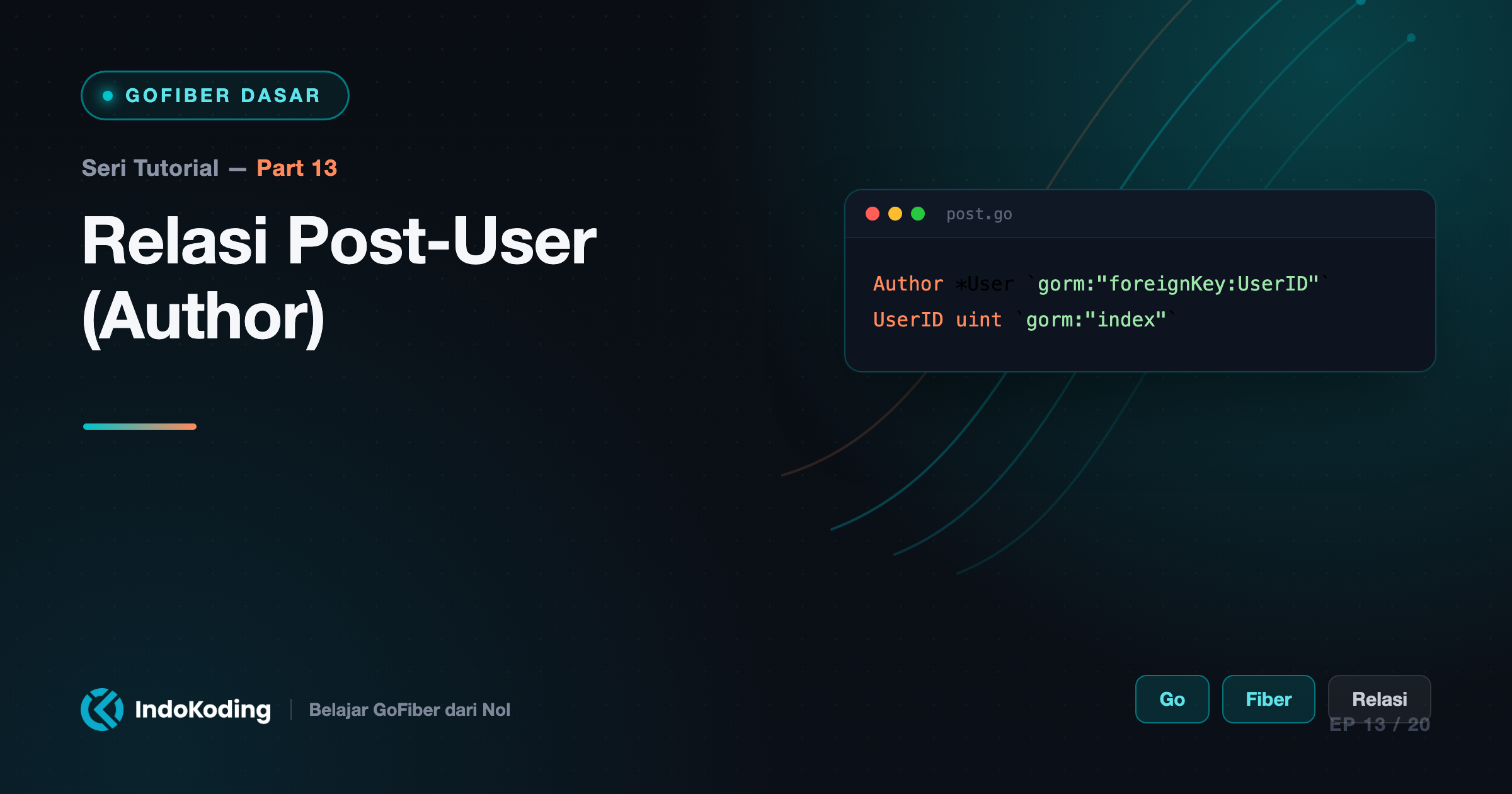 Part 13 - Relasi Post-User (Author)