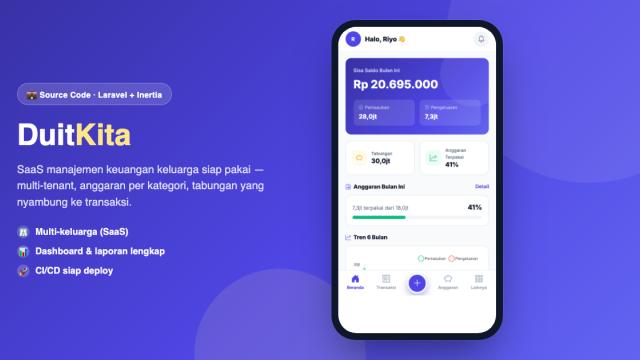DuitKita – SaaS Manajemen Keuangan Keluarga