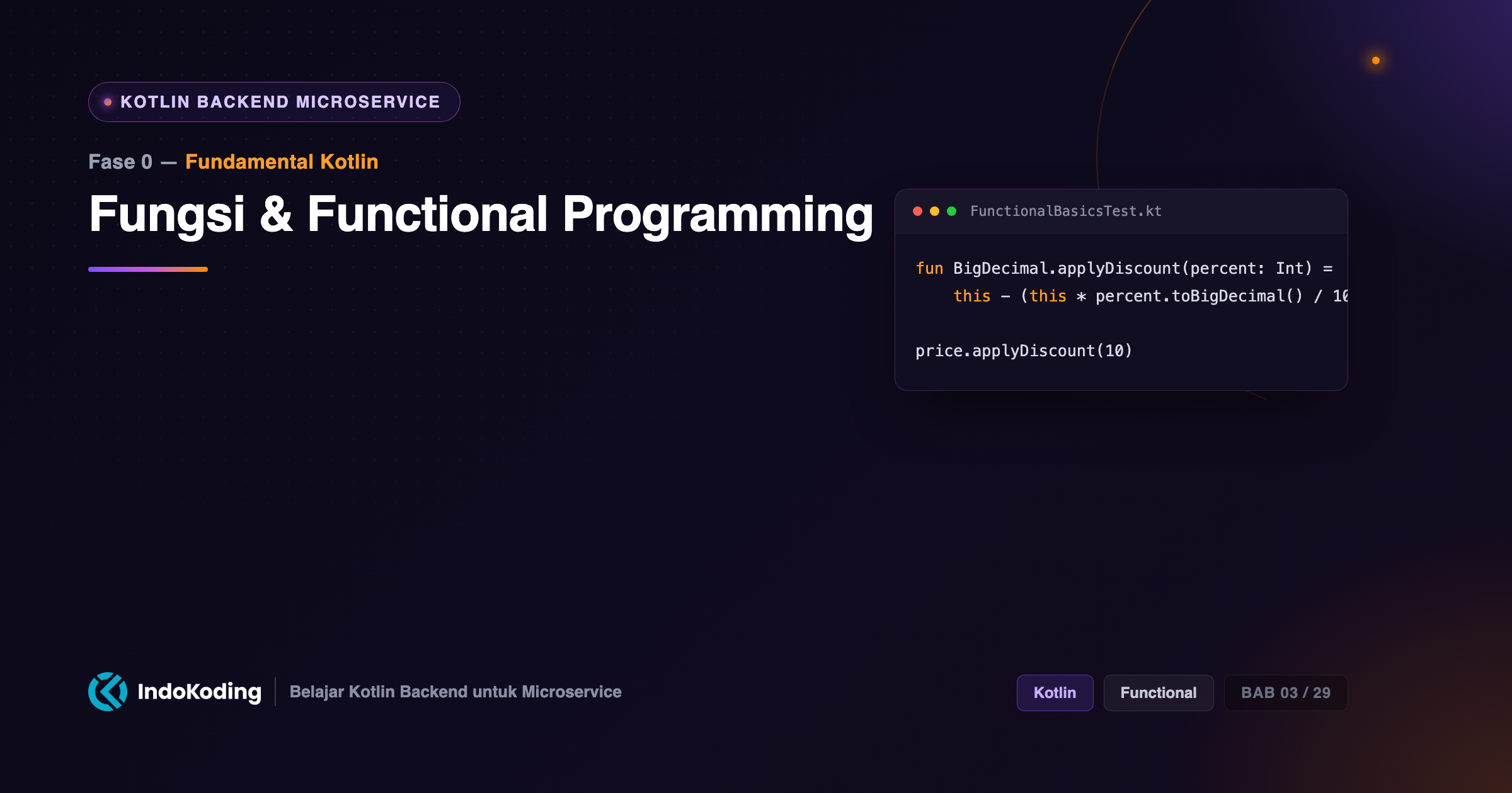Fungsi & Functional Programming di Kotlin