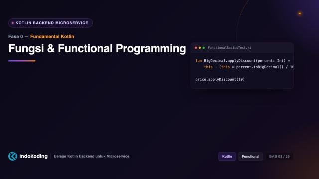 Fungsi & Functional Programming di Kotlin