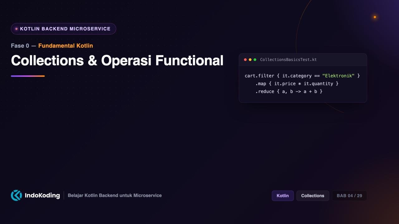 Collections & Operasi Functional di Kotlin