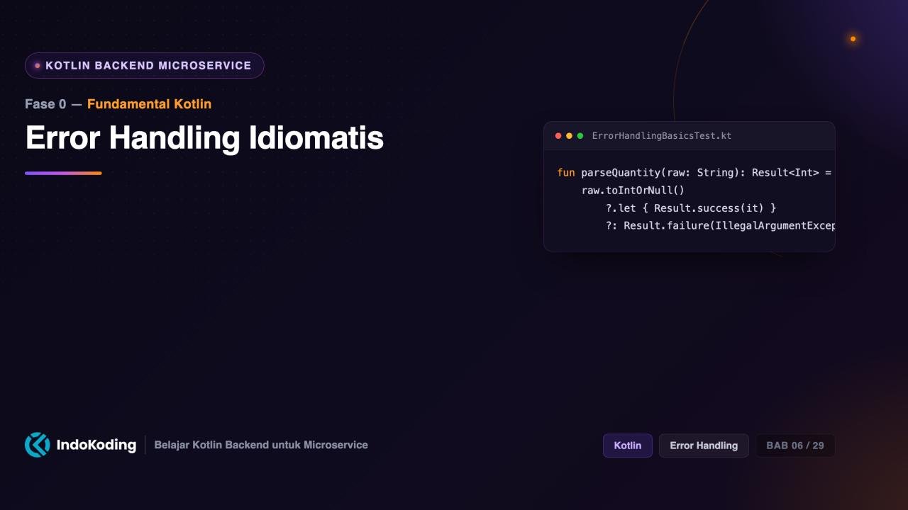 Error Handling Idiomatis di Kotlin