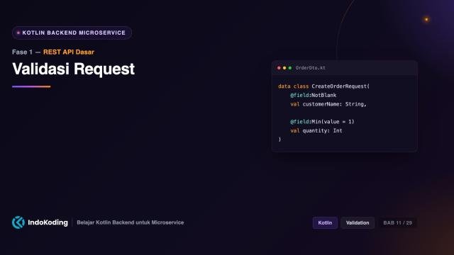 Validasi Request