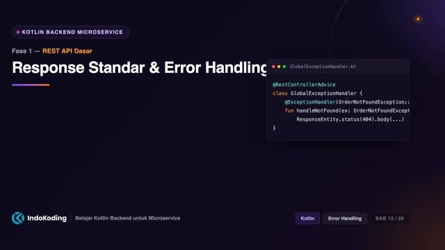Response Standar & Error Handling