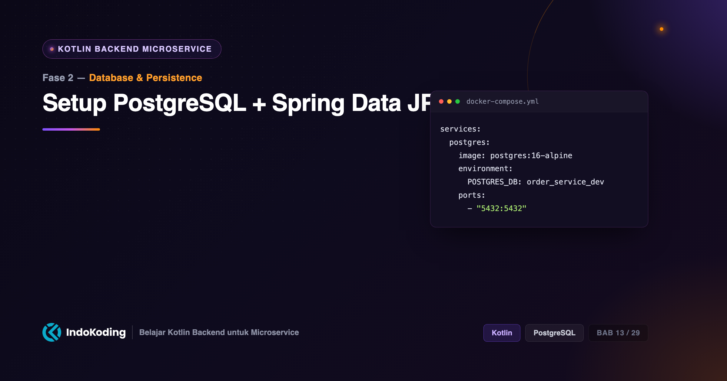 Setup PostgreSQL + Spring Data JPA
