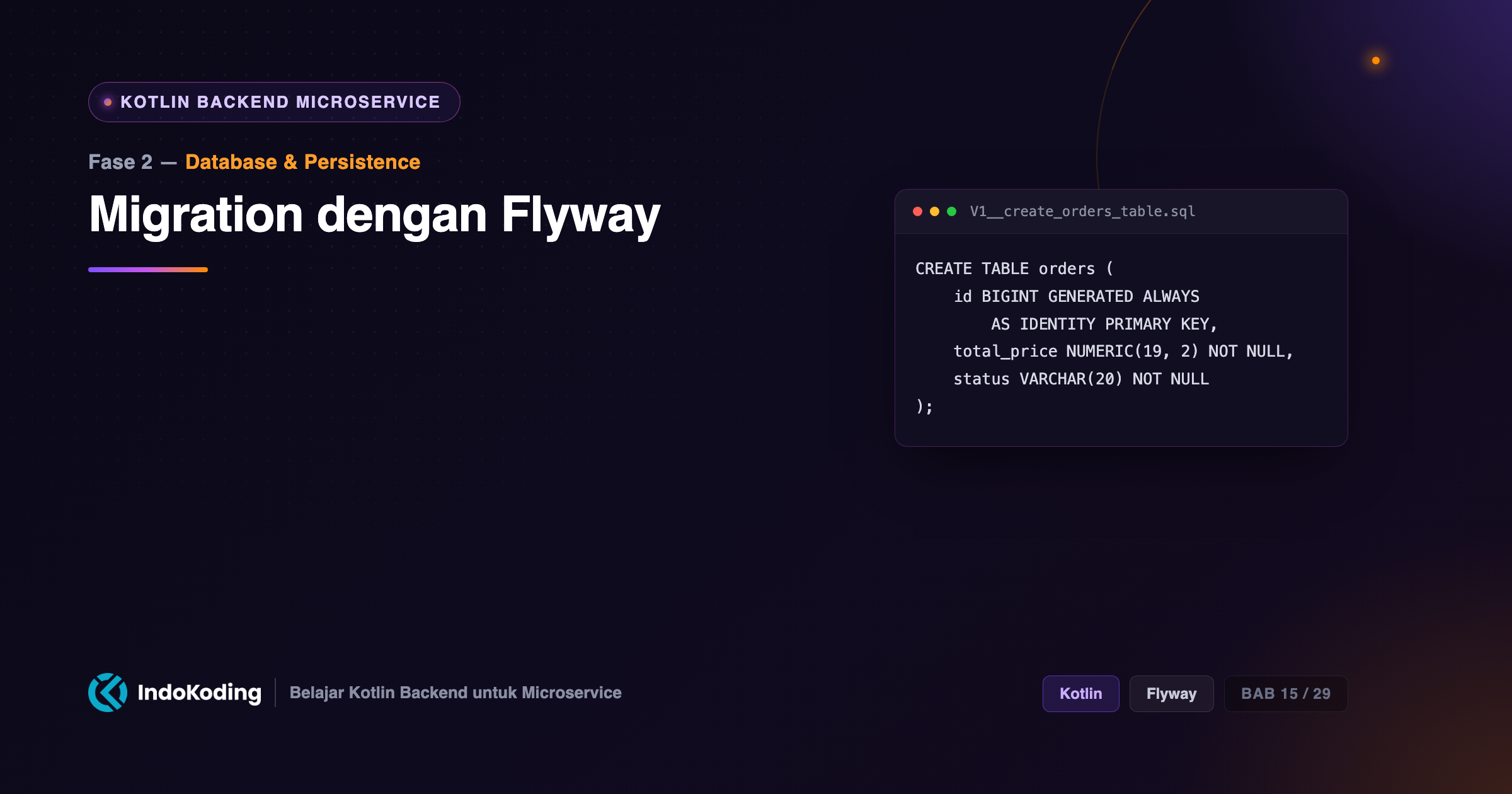Migration dengan Flyway