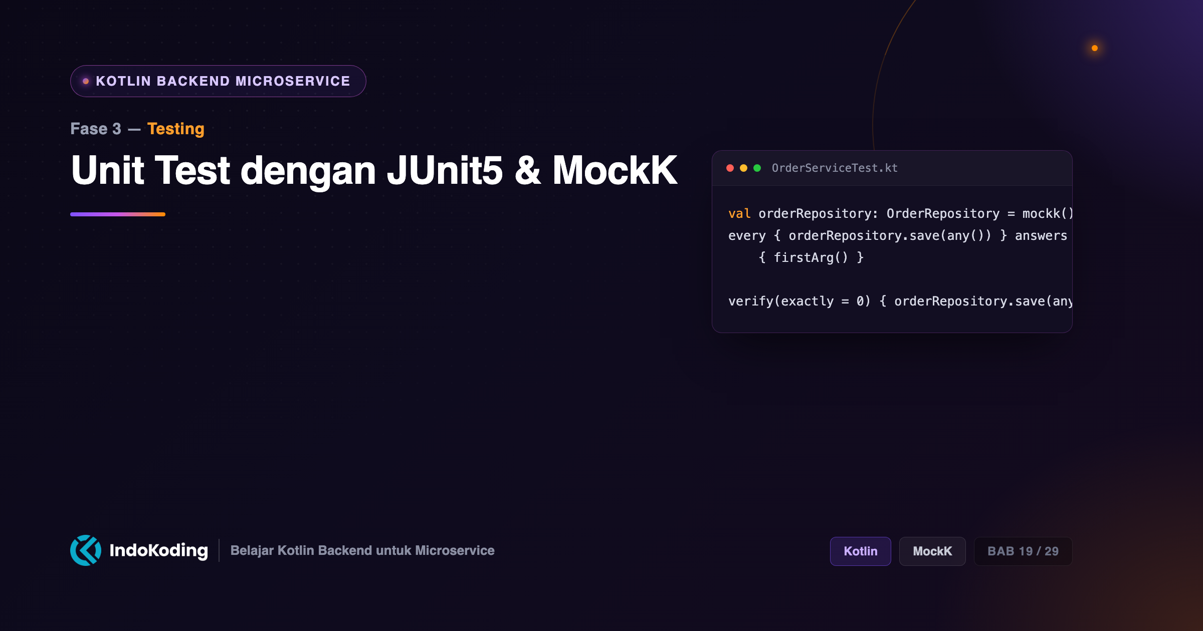 Unit Test dengan JUnit5 & MockK