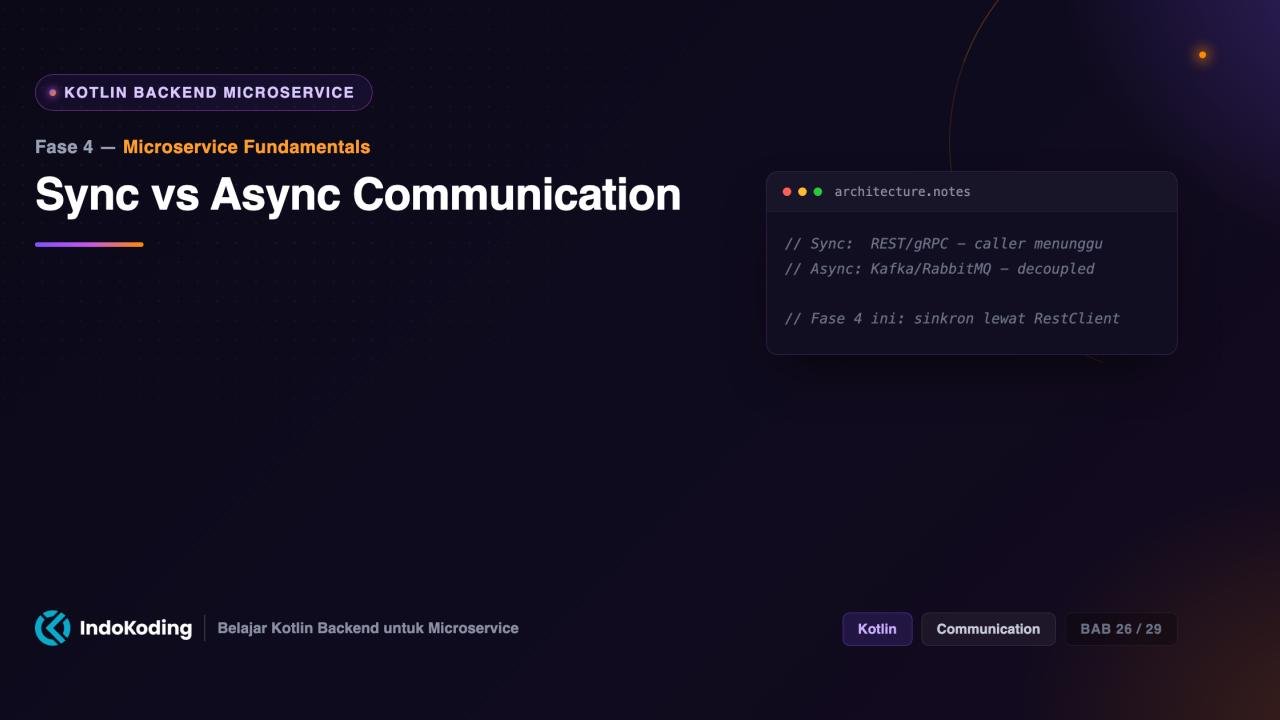 Sync vs Async Communication