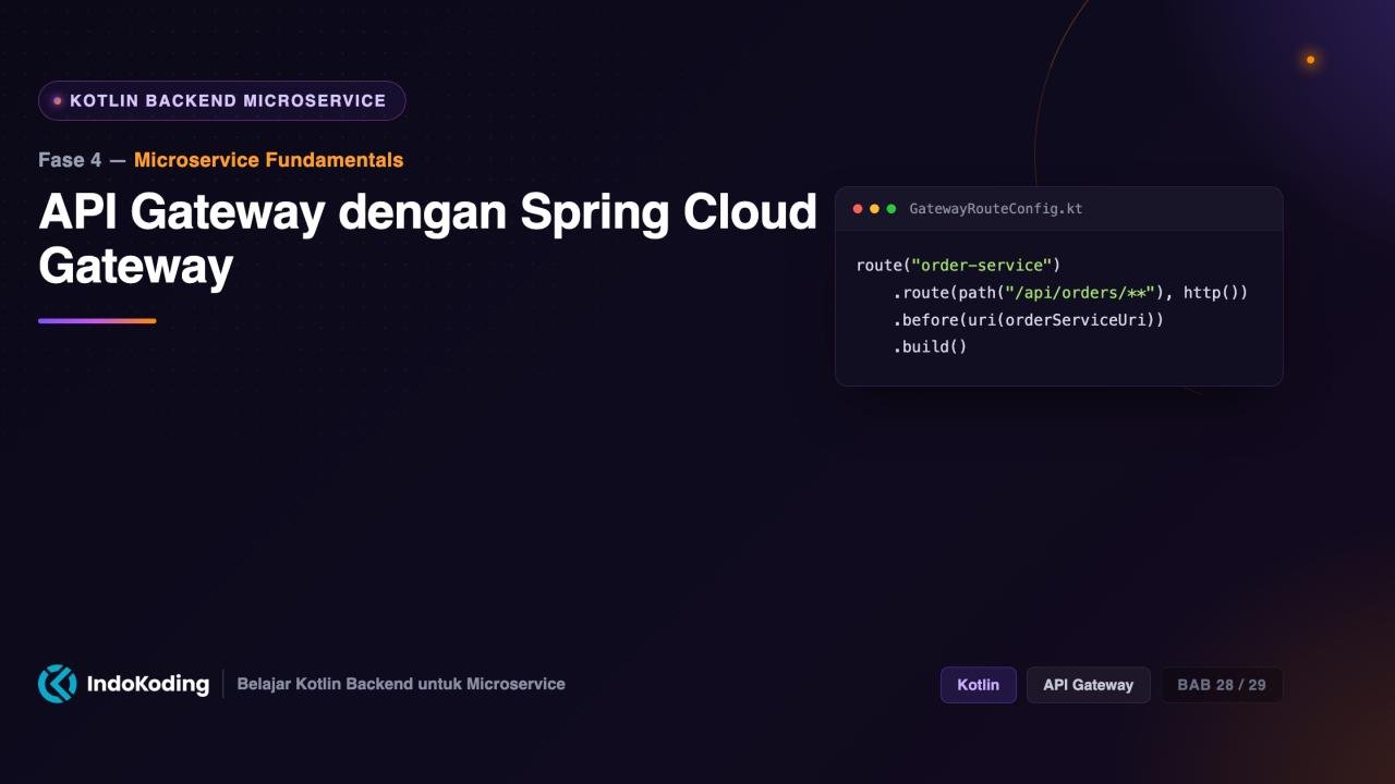 API Gateway dengan Spring Cloud Gateway