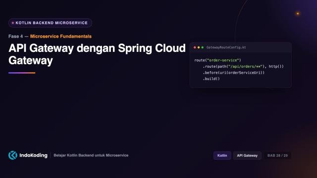 API Gateway dengan Spring Cloud Gateway