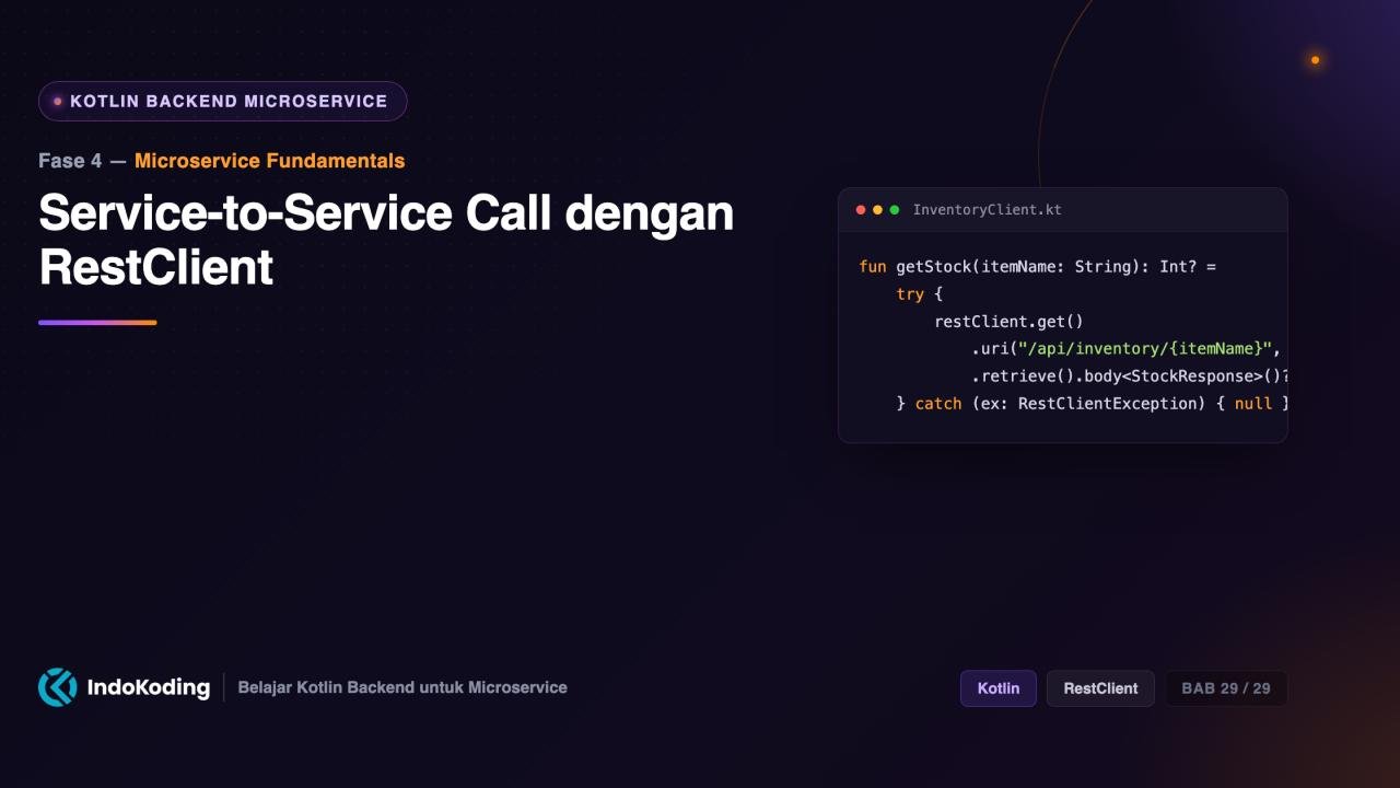 Service-to-Service Call dengan RestClient
