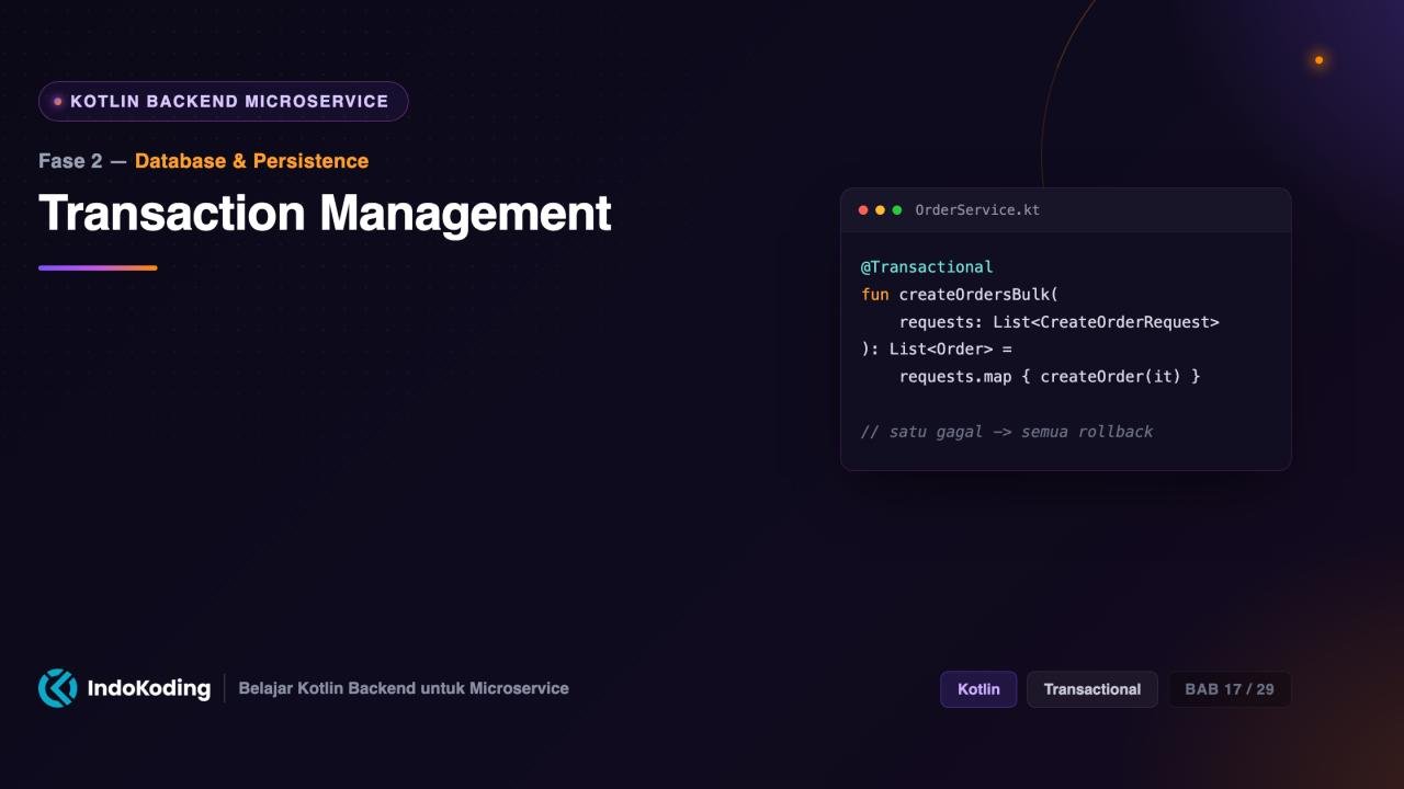 Transaction Management
