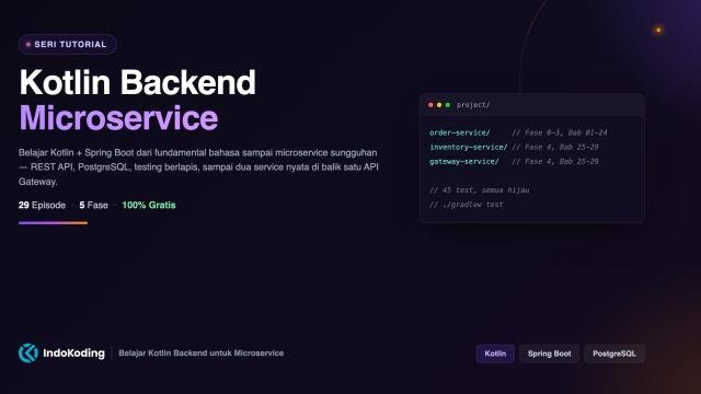 Kotlin Backend Microservice - Belajar Fundamental sampai Microservice Nyata