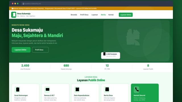 Nusa Desa WordPress – Theme Website Desa dengan Pengaduan Online