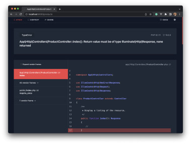 Laravel Tips - Mengatasi Error Laravel 10 Return value must be of type Illuminate\Http\Response, none returned